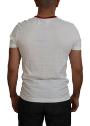 Dolce & Gabbana Elegant White Crewneck Cotton T-Shirt