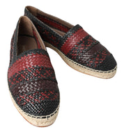 Dolce & Gabbana Elegant Woven Leather Espadrilles