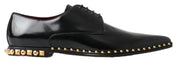 Dolce & Gabbana Elegant Studded Derby Formal Shoes