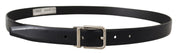 Dolce & Gabbana Elegant Leather Belt with Metal Buckle