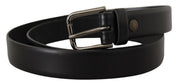 Dolce & Gabbana Elegant Black Leather Classic Belt