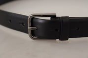 Dolce & Gabbana Elegant Black Leather Classic Belt