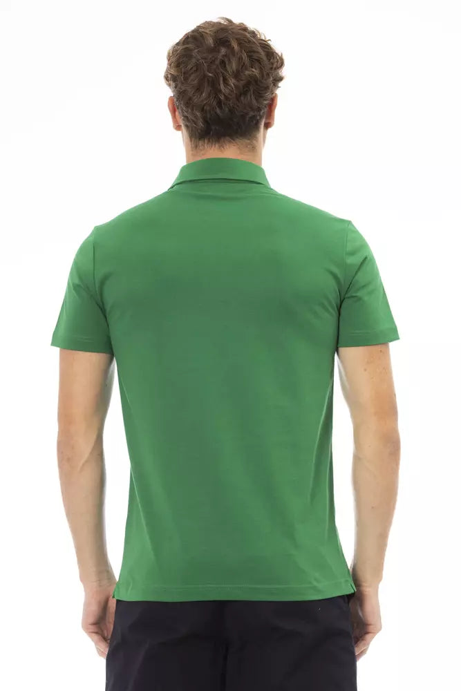 Baldinini Trend Green Cotton Men Polo