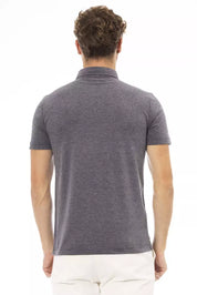 Baldinini Trend Gray Cotton Men Polo