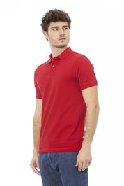 Baldinini Trend Red Cotton Men Polo Shirt