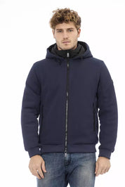 Baldinini Trend Blue Polyester Men Jacket