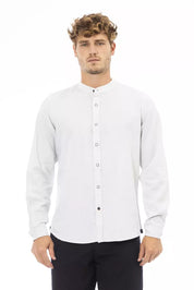 Baldinini Trend White Rayon Men Shirt