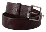 Dolce & Gabbana Elegant Dark Brown Leather Belt