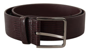 Dolce & Gabbana Elegant Dark Brown Leather Belt