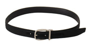 Dolce & Gabbana Elegant Engraved Buckle Leather Belt