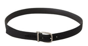 Dolce & Gabbana Elegant Black Leather Designer Belt