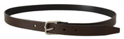 Dolce & Gabbana Elegant Leather Belt with Metal Buckle