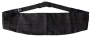 Dolce & Gabbana Elegant Black Silk Cummerbund