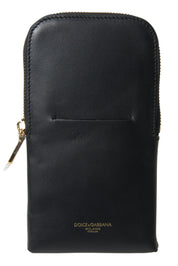 Dolce & Gabbana Elegant Leather Wristlet Clutch