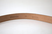 Ermanno Scervino Exquisite Italian Leather Belt with Metal Buckle