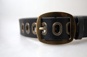 Dolce & Gabbana Sleek Italian Leather Belt with Metal Buckle