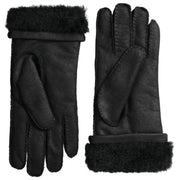 Dolce & Gabbana Elegant Black Leather Winter Gloves