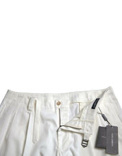 Dolce & Gabbana Elegant White Bermuda Denim Shorts