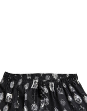 Dolce & Gabbana Elegant Silk Joggers with Religious Print