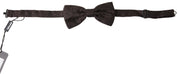 Dolce & Gabbana Elegant Silk Brown Bow Tie