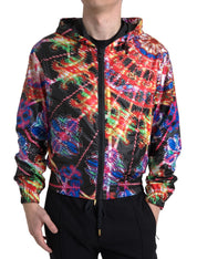 Dolce & Gabbana Multicolor Full Zip Hooded Sweater