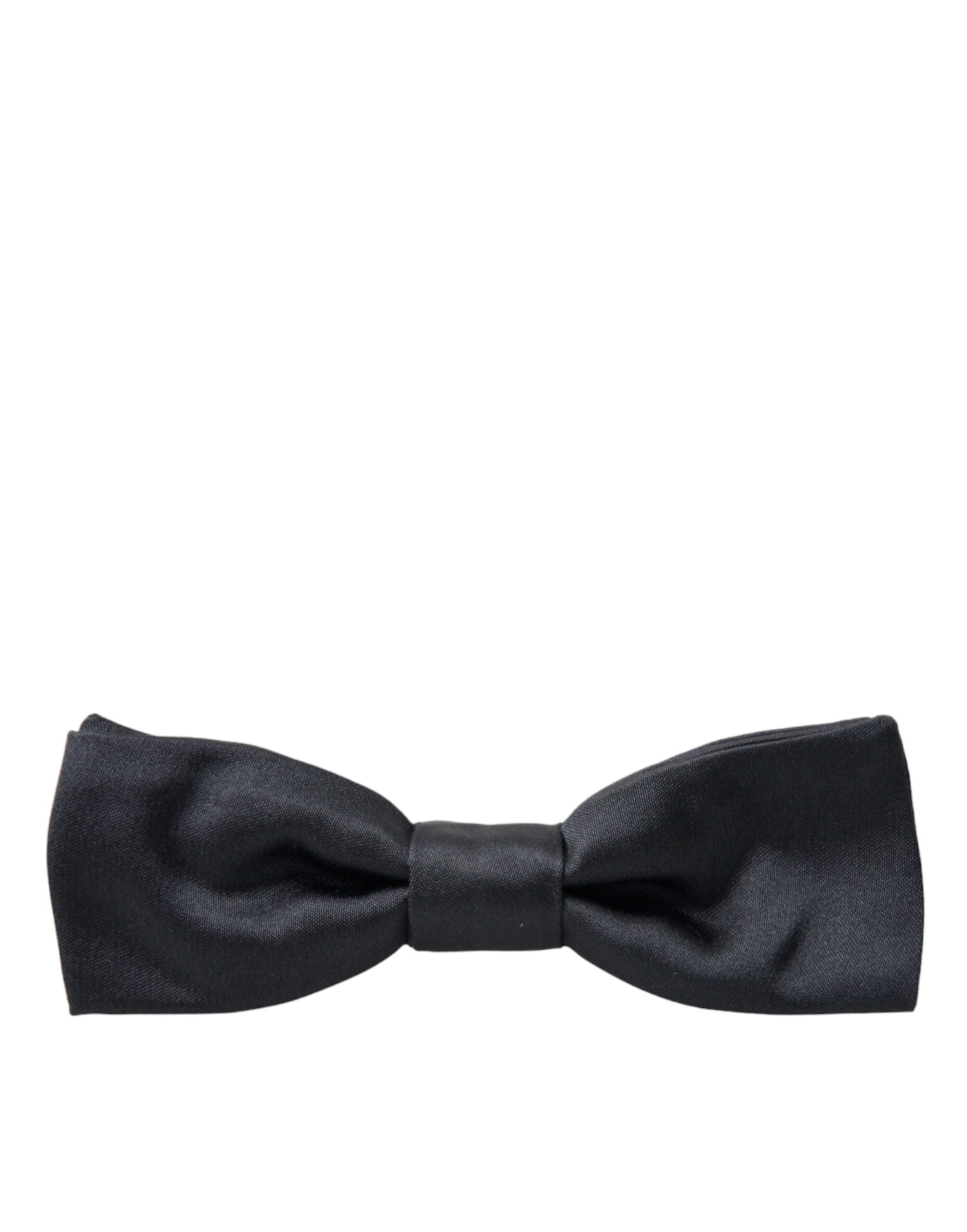 Dolce & Gabbana Elegant Anthracite Gray Silk Bow Tie