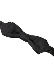 Dolce & Gabbana Elegant Silk Black Bow Tie