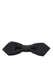 Dolce & Gabbana Elegant Silk Black Bow Tie