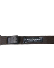 Dolce & Gabbana Elegant Brown Silk Blend Bow Tie