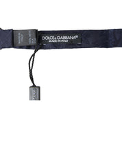 Dolce & Gabbana Elegant Silk Blue Bow Tie