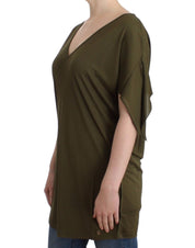 John Galliano Green shortsleeved blouse top