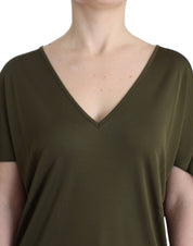 John Galliano Green shortsleeved blouse top