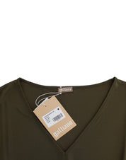 John Galliano Green shortsleeved blouse top