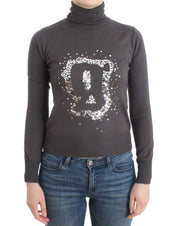 John Galliano Brown turtleneck cotton sweater