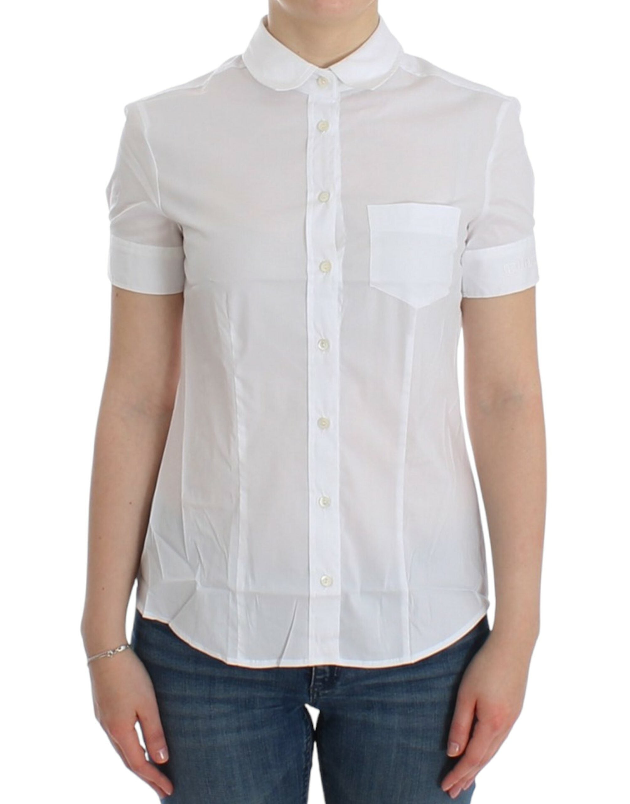 John Galliano White Cotton Shirt Top