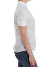 John Galliano White Cotton Shirt Top