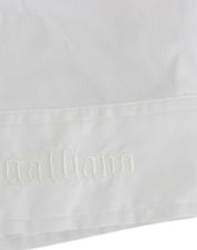 John Galliano White Cotton Shirt Top