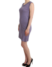 John Galliano Purple cotton jersey dress