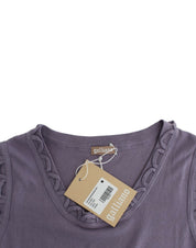 John Galliano Purple cotton jersey dress