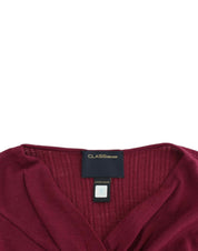 Cavalli Purple knitted wool sweater