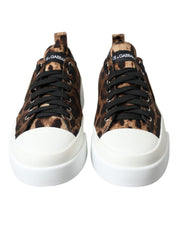 Dolce & Gabbana Elegant Leopard Print Casual Sneakers