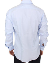 Cavalli Elegant Light Blue Italian Cotton Shirt