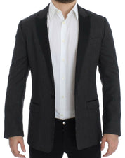 Dolce & Gabbana Black wool slim MARTINI blazer