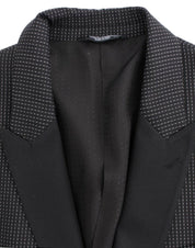 Dolce & Gabbana Black wool slim MARTINI blazer