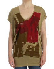 Costume National Green print shortsleeve t-shirt