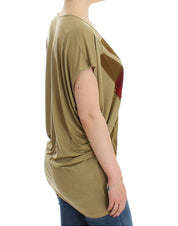 Costume National Green print shortsleeve t-shirt