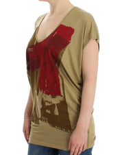 Costume National Green print shortsleeve t-shirt