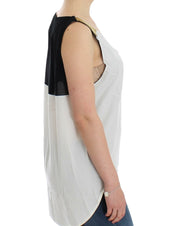 Costume National White sleeveless top