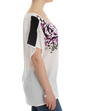 Costume National White motive print blouse