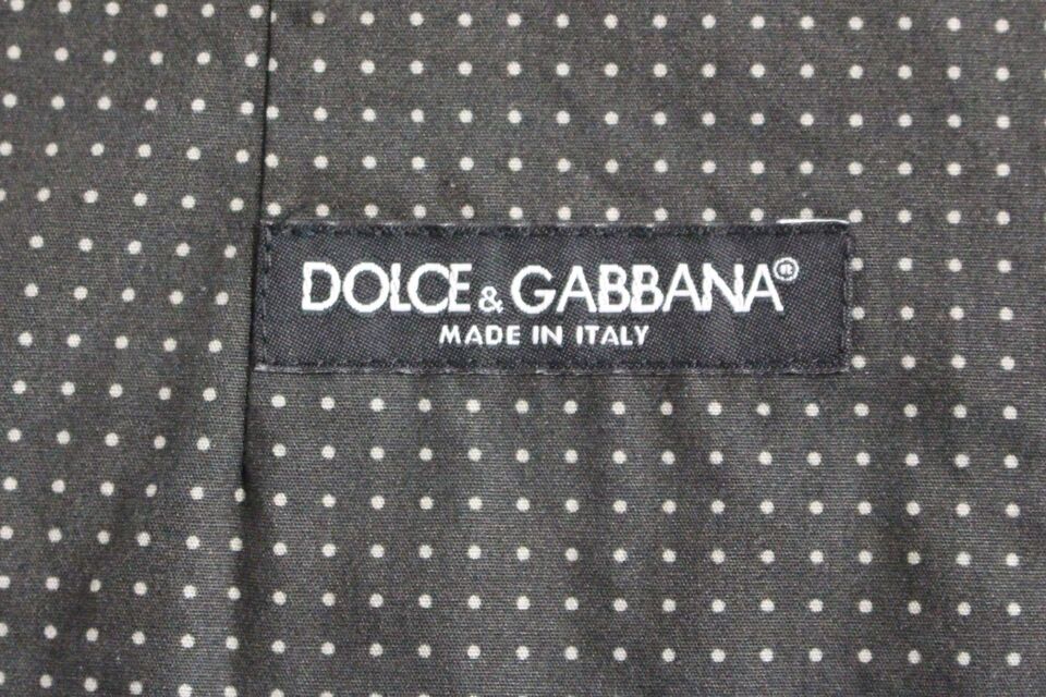 Dolce & Gabbana Elegant Gray Cotton Dress Vest